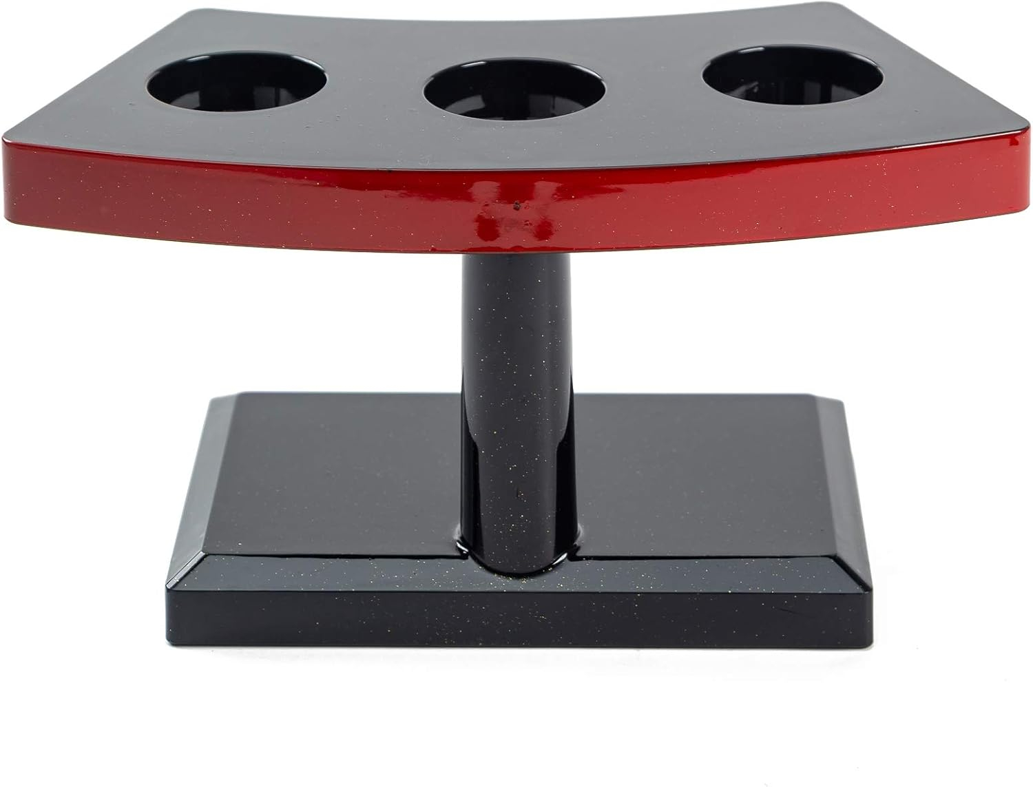 Latitude Run® Japanese Style Temaki Sushi Roll Holder With Three Compartments Holes, Kitchen Dining Decor Display Stand, Restaurant Supply Serveware - 7" X 3.25" X 3.5"