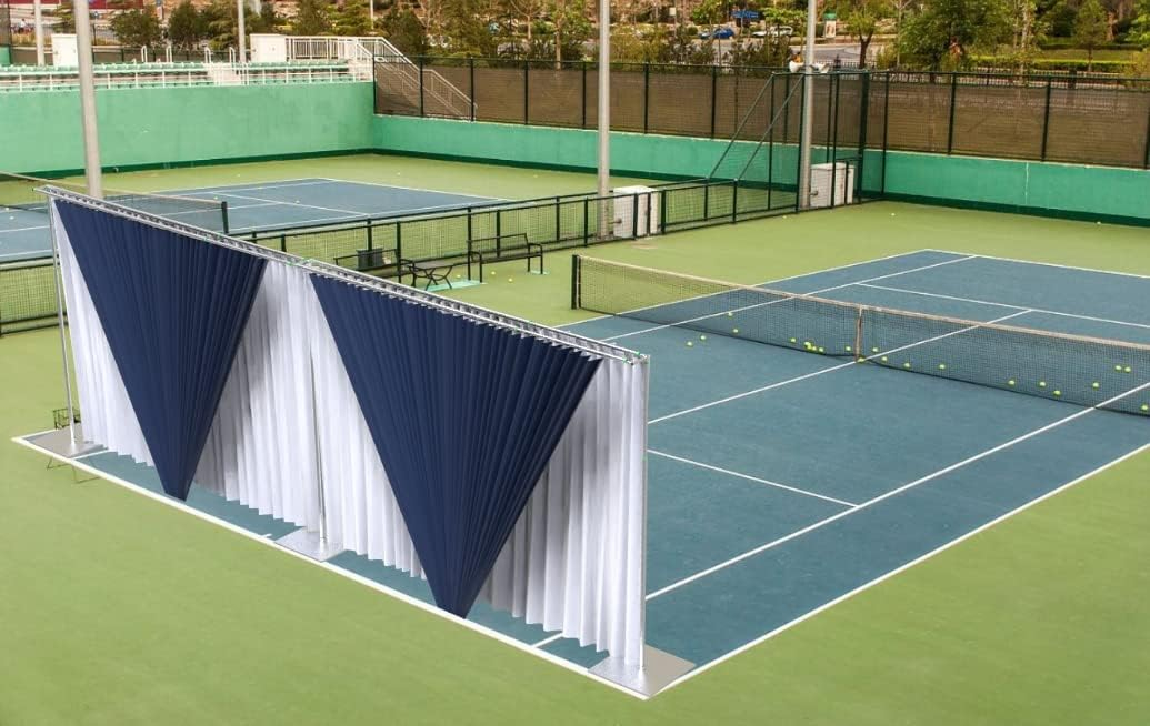 Adjustable Heavy Duty Portable Pipe and Drape Backdrop Kit 10FT x 20FT Double Crossbar Quick Set Up Without Tools for Wedding&Party&Event&Photography&Show&Display (No Drape)