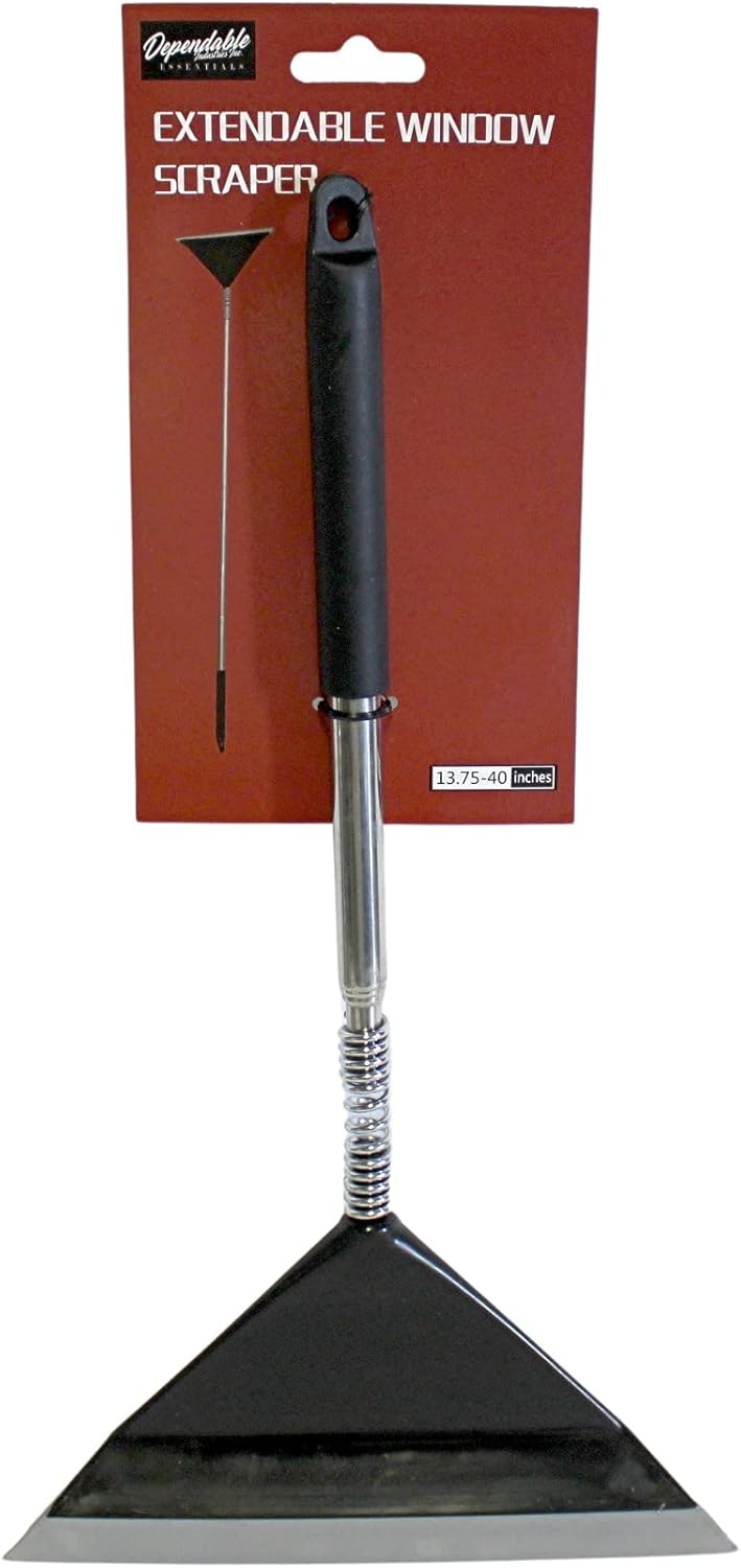 Extendable Stainless Steel and Rubber Squeegee with Telescopic Handle