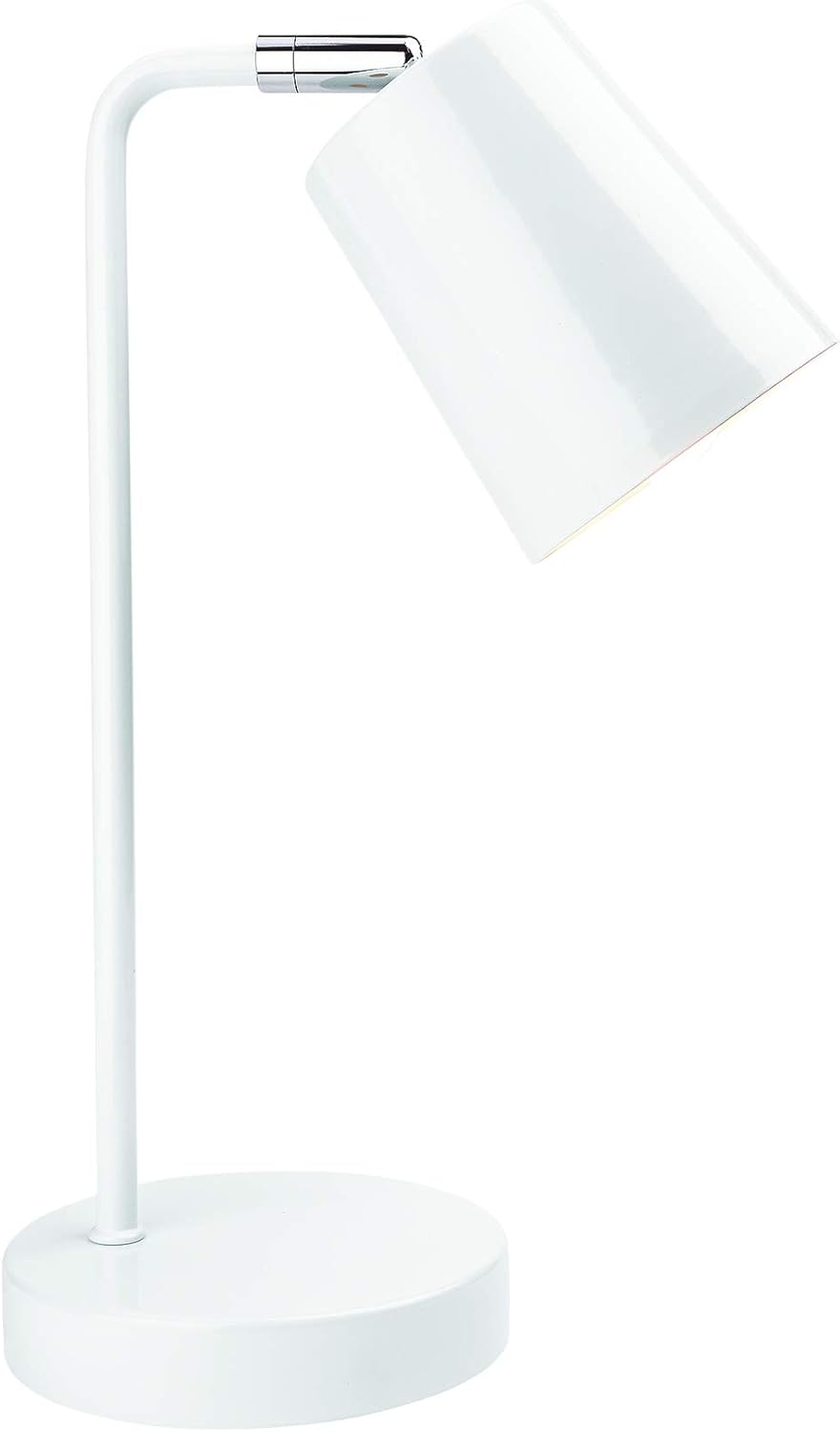 White Adjustable Metal LED Desk Lamp with Touch Switch
