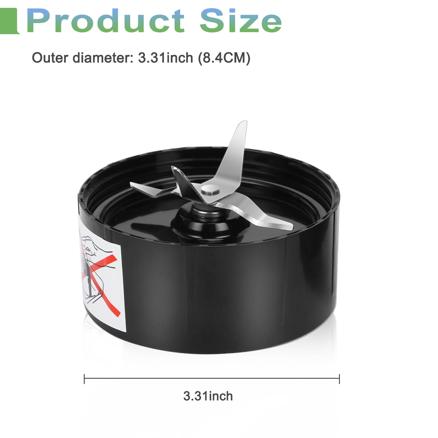 Cross Blades – 2-Pack Replacement Blender Blades Compatible with Magic Bullet 250W MB1001 Series, Includes Gaskets, Durable Stainless Steel for Smoothies, Shakes, and Food Prep