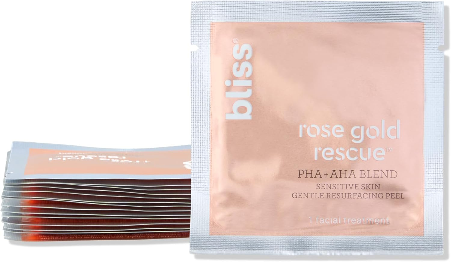 bliss Rose Gold Rescue Sensitive Skin Gentle Resurfacing Peel - 15ct