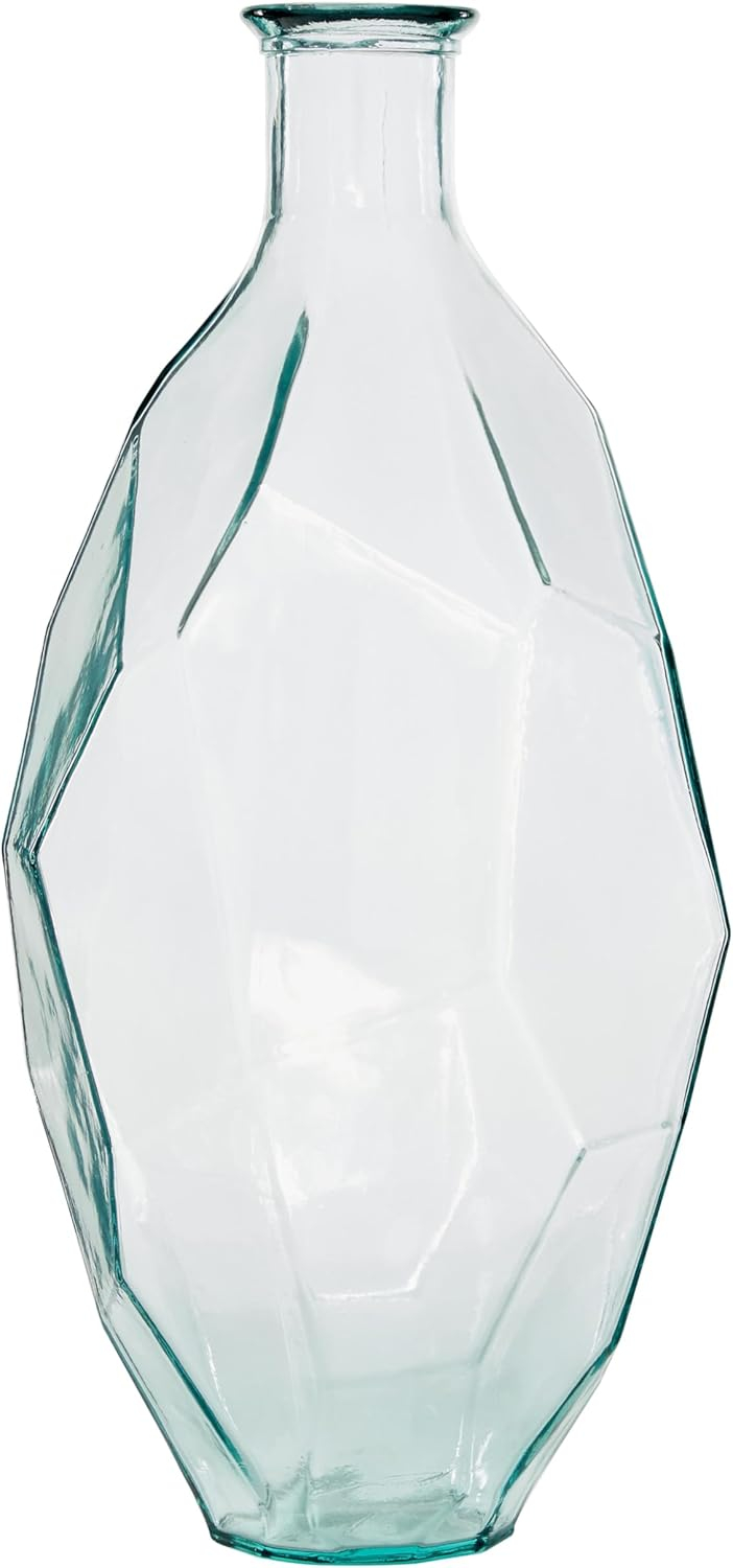 DecMode 23" Spanish Recycled Glass Vase