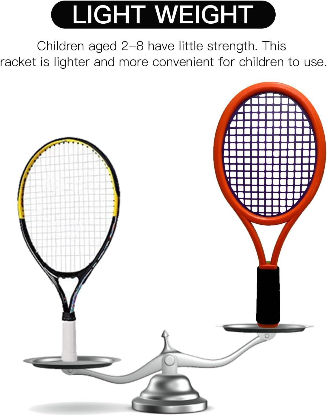 Kids Tennis Racket,17 Inch Plastic Tennis Racket with 2 Soft Balls,2 Tennis Balls and 4 Shuttlecocks for Kid,Toddler Outdoor/Indoor Sport Play