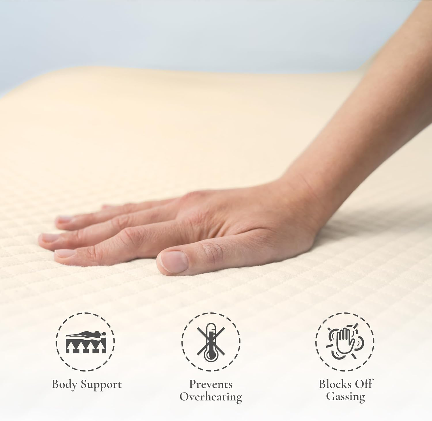 Sleep & Beyond myPad®, 100% Washable Wool Mattress Pad, Crib 28x5", 0.5in thick