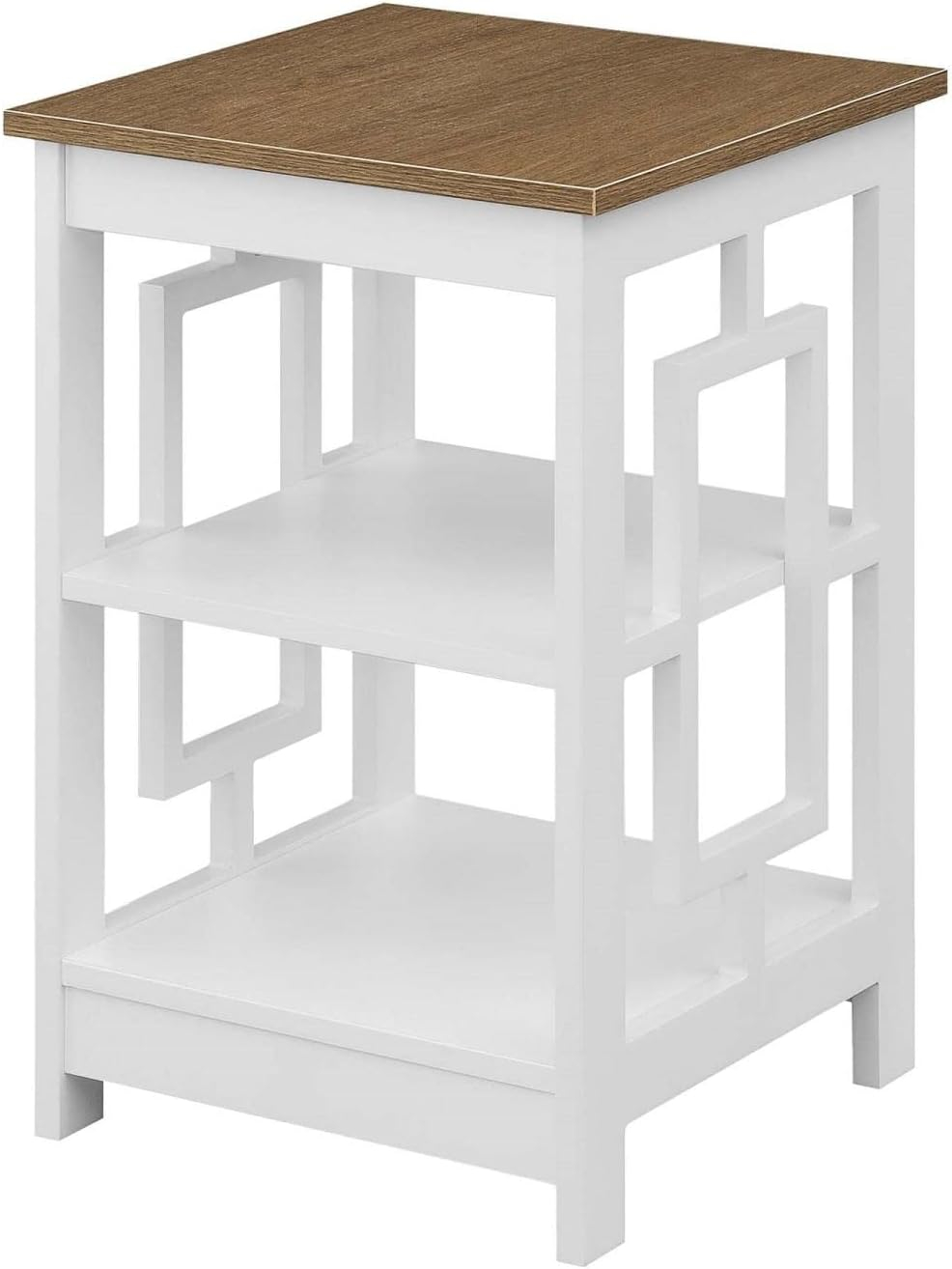 Convenience Concepts Town Square End Table with Shelves, Cobalt Blue
