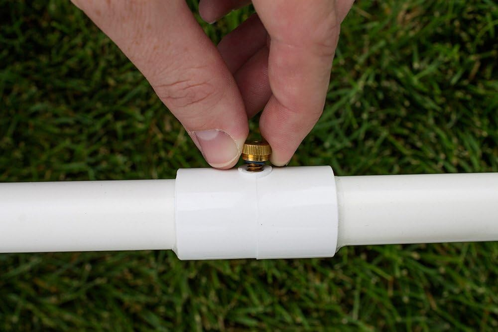 Orbit 12 ft. Outdoor PVC Mist Cooling System with 6 Mist Nozzles for Ultimate Cooling, Stage 1