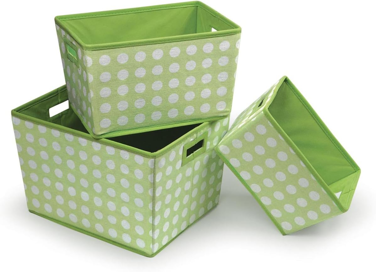 Sage Spotted Badger Basket Nesting Trapezoid Three Basket Set