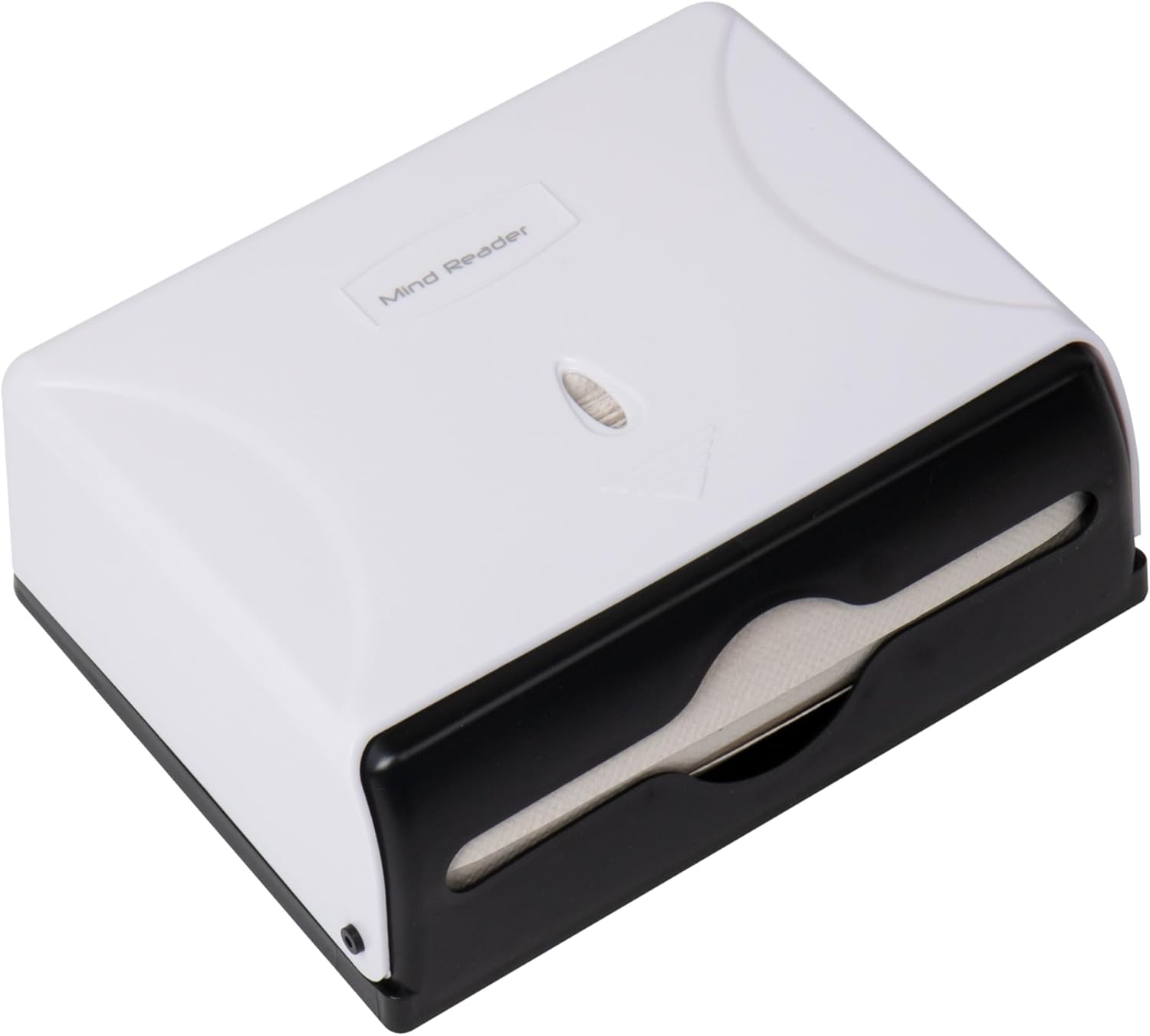 Mind Reader Multifold Paper Towel Dispenser, Paper Towel Holder, Restroom, Wall Mount, Set of 3, White