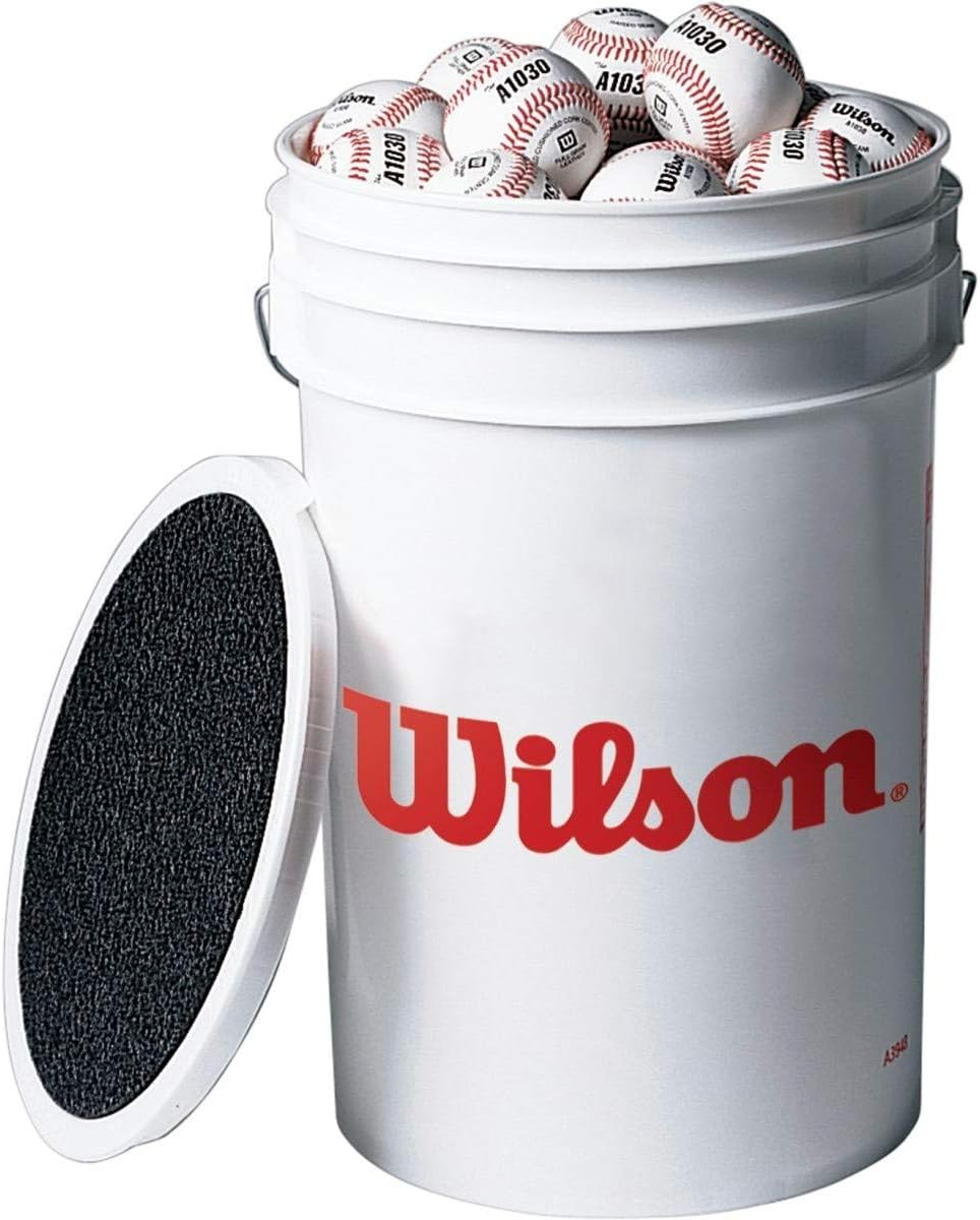 Wilson A1030 Champion Series SST Baseball, 36 Baseballs in a Bucket
