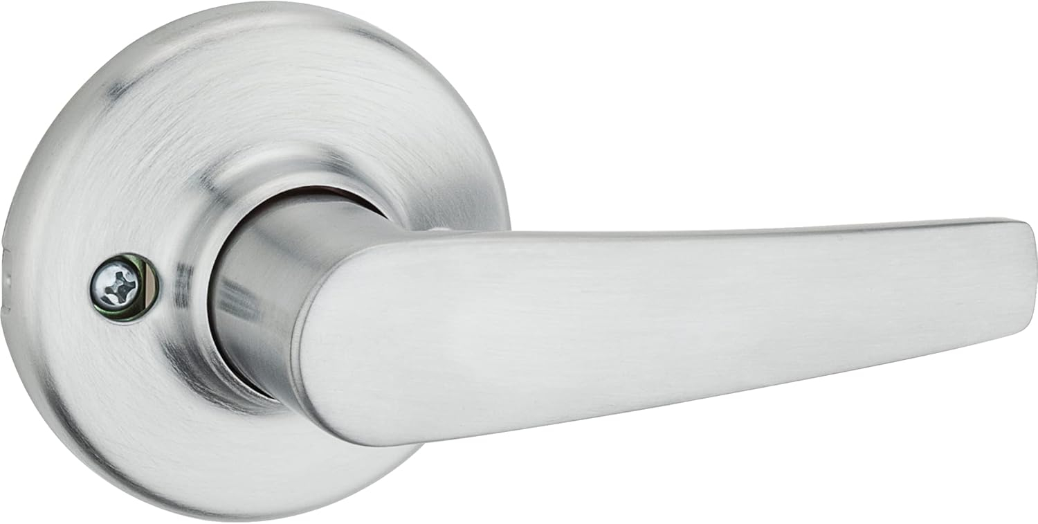 Kwikset Delta Satin Chrome Interior/Exterior Dummy Door Handle