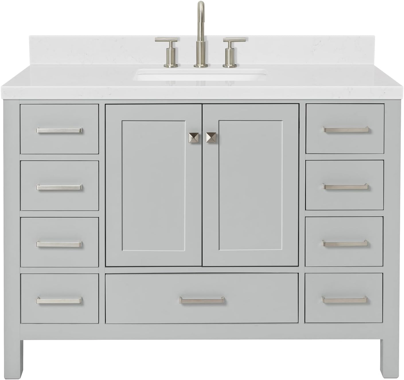 Ariel A049s-Bc Cambridge 48" Single Free Standing Vanity Cabinet Only - Grey