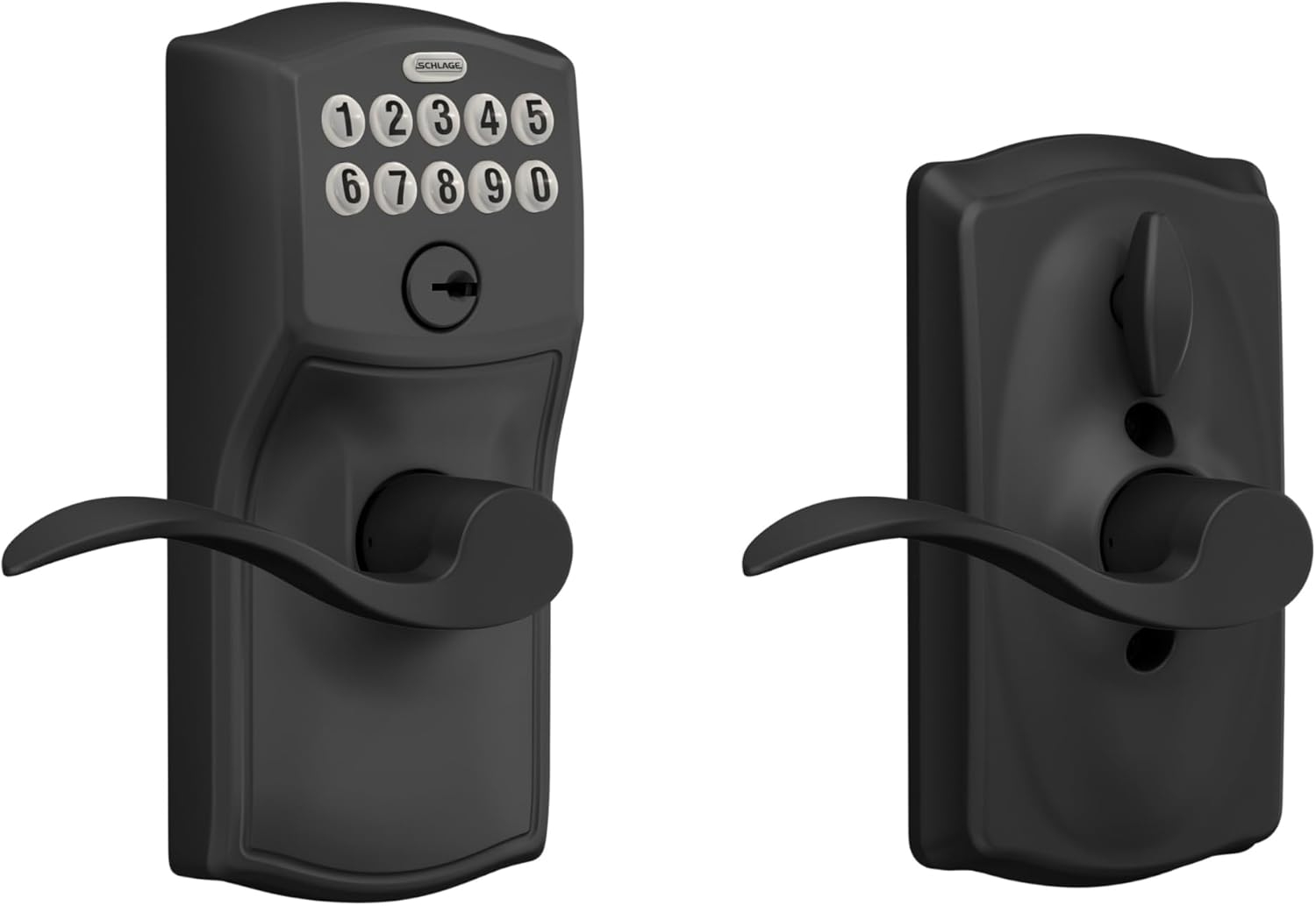 Schlage Fe595-Cam-Geo Camelot Keypad Entry - Black