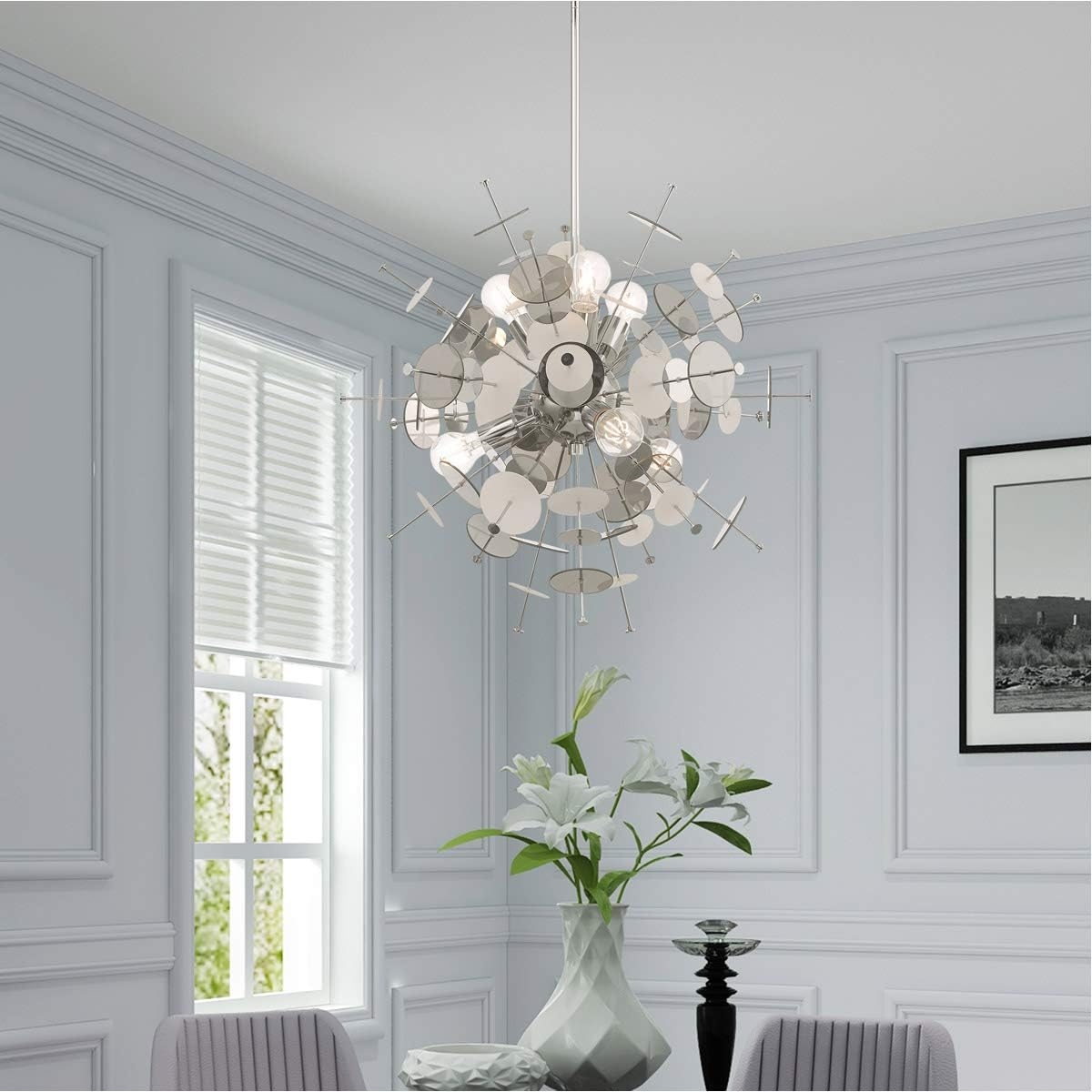 Livex Lighting Circulo 6 - Light Chandelier in  Polished Chrome