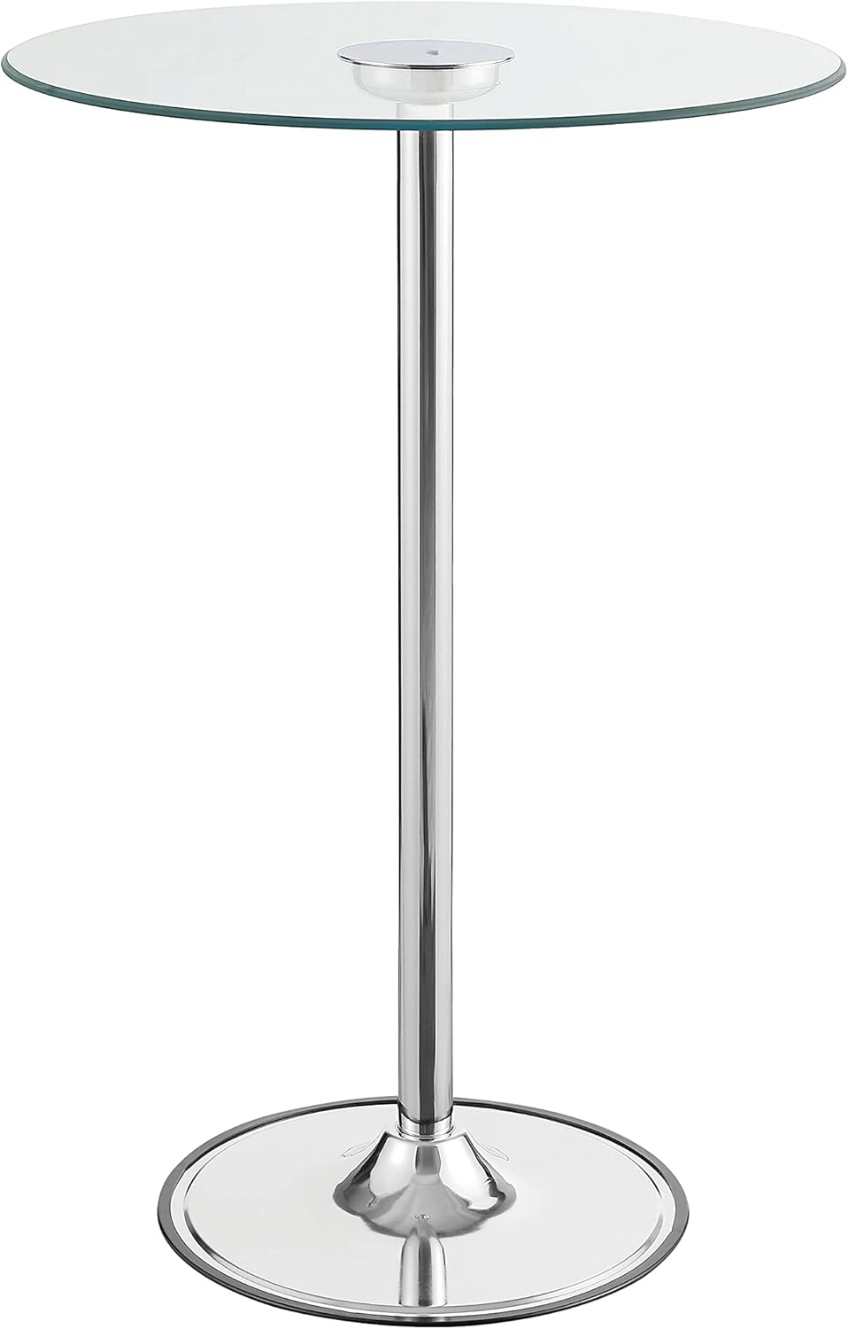 LED Bar Table Chrome and Clear