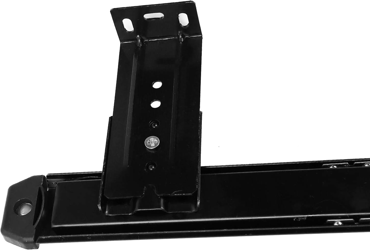 Keyboard Slide, KINJOEK 14 Inch 2 PCS Heavy Duty Ball Bearing Slides, Computer Drawer Tray Accessories, Cabinet Furniture Rails Rack with Adjustable Height Bracket and Screws, Black
