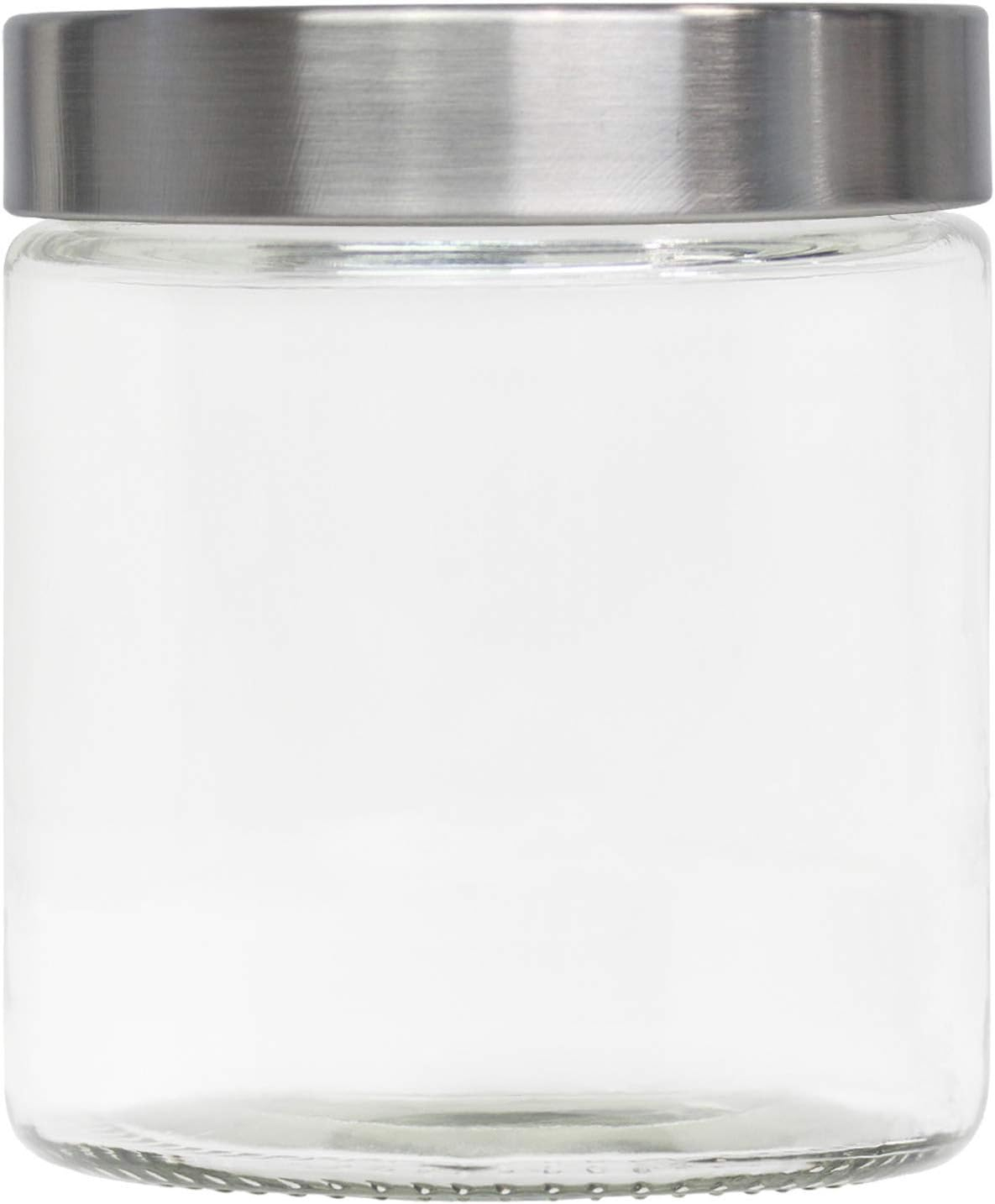 Blue Donuts Glass Jars With The Silver Screw Lid 700 ML