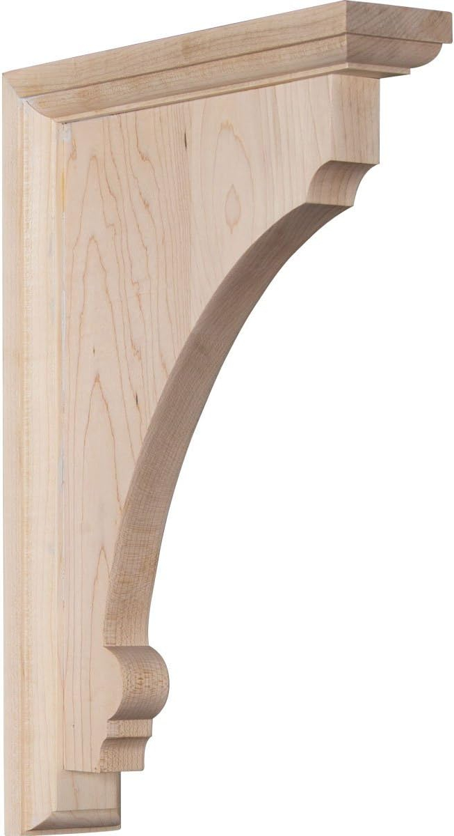 Large Natural Rubberwood Decorative Corbel Bracket