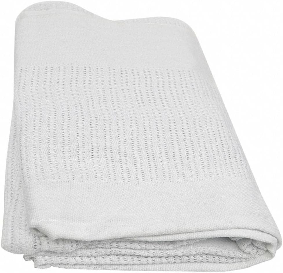 R&R Value - AX51000 X51000 Thermal Blanket Leno Weave, Twin Size, 2.5 lb, White