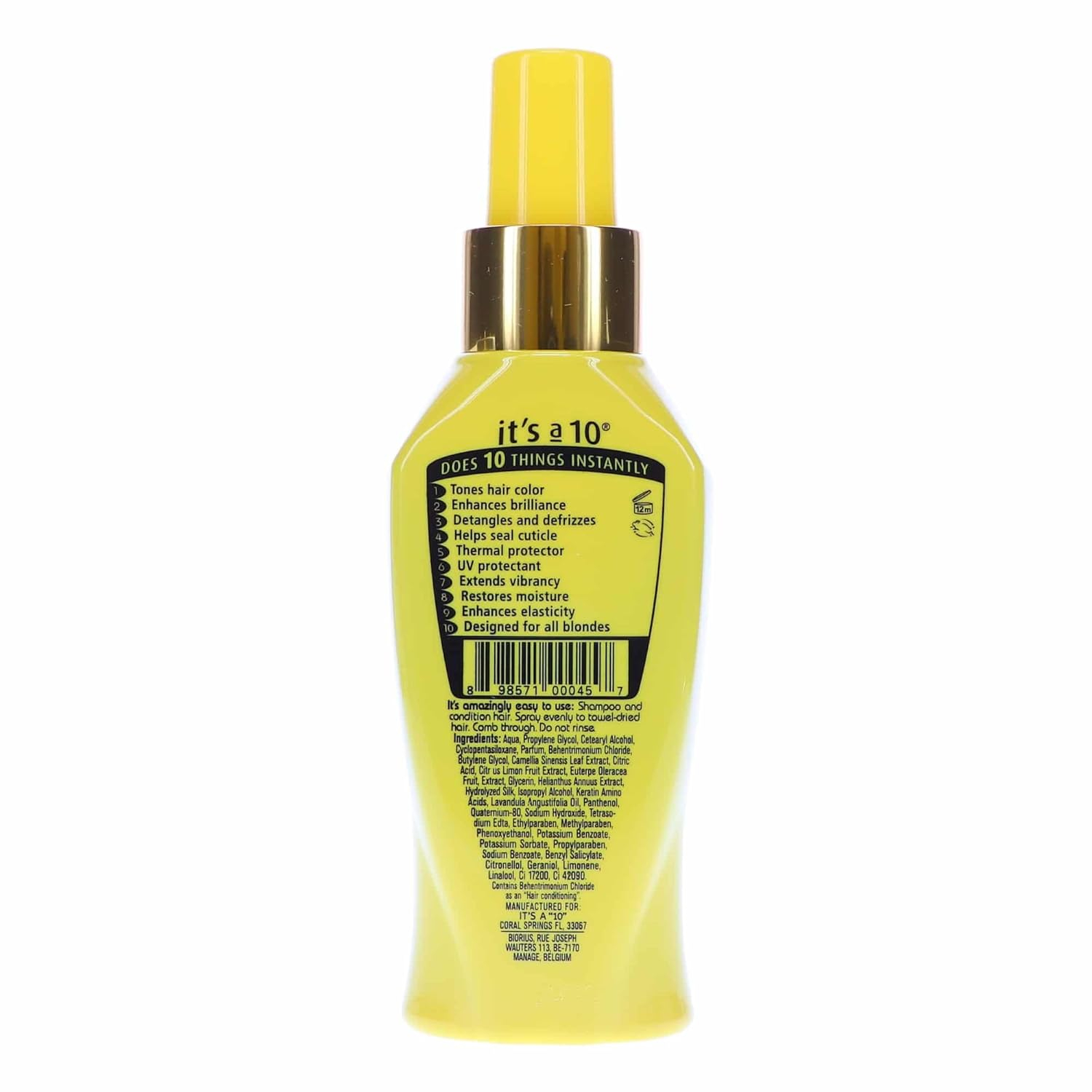 It's a 10 Miracle Blonde Leave-In 4 oz