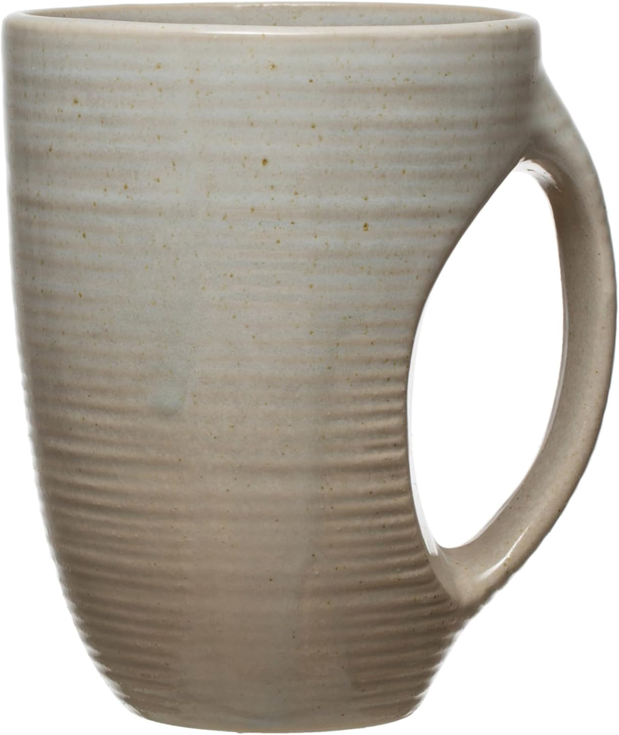 Bloomingville Reactive Glaze Stoneware Mugs Neutral Beige, Set of 6