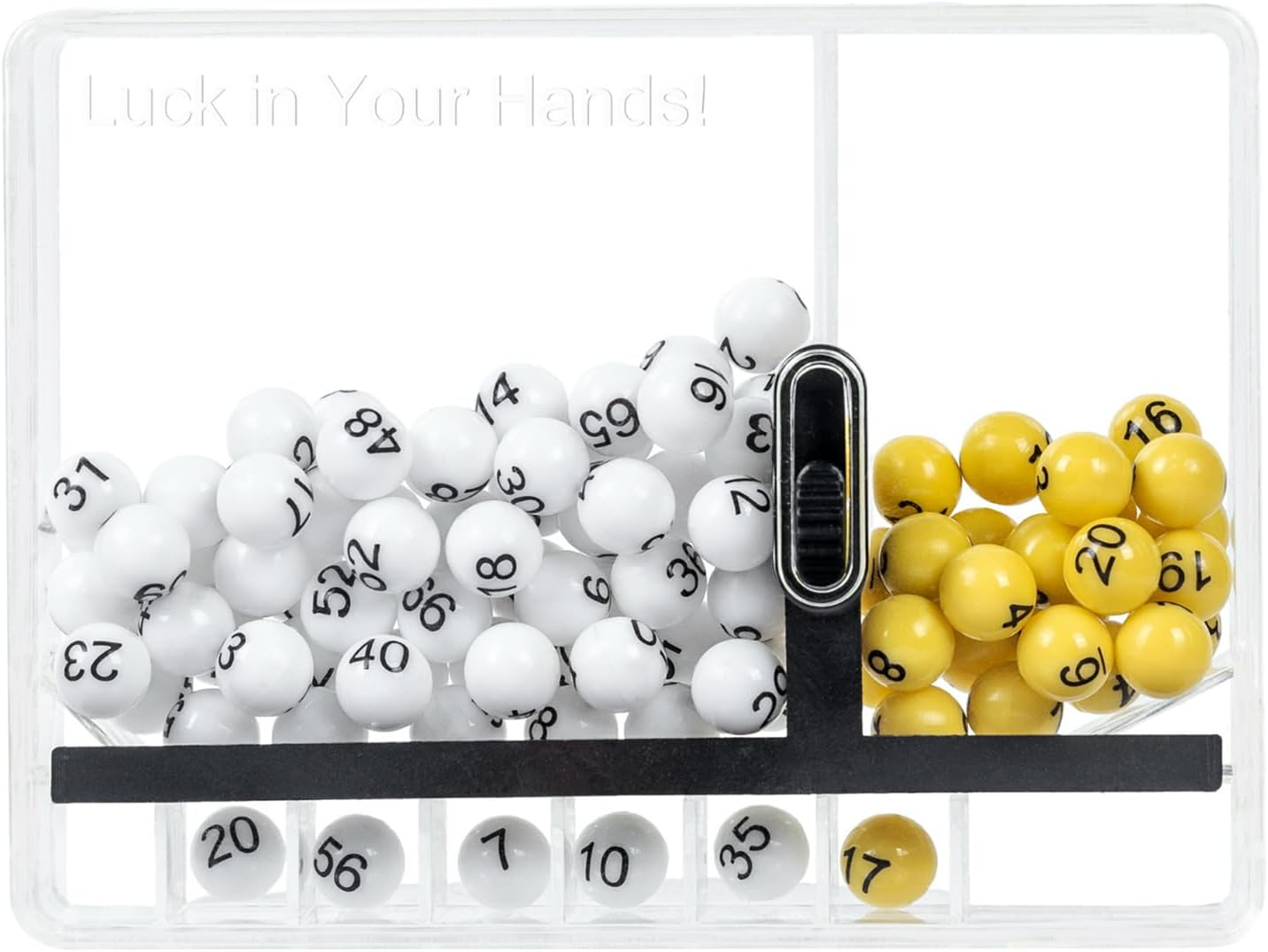 Unusual Lottery Number Picker, Use for Play Mega Millions Lotto Game, Funny Desk Toys for Office, Pursue Your Fortune Dream, Novelty Gifts for Coworkers and Friends (10x7.5cm)