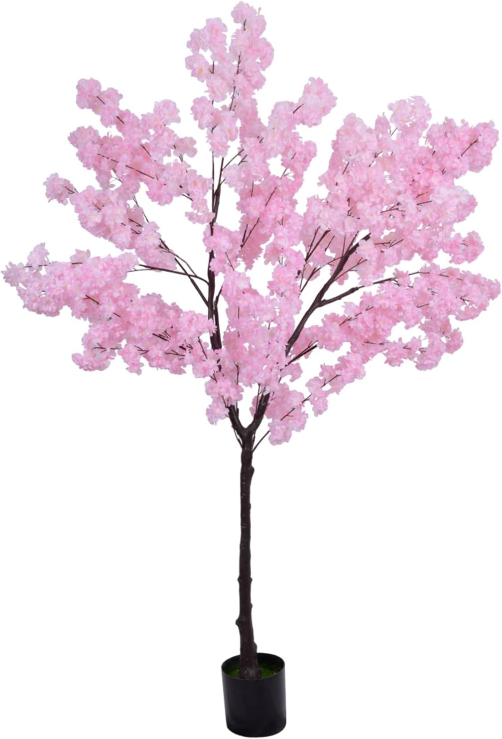 Spaco 6.5 FT Tall Artificial Cherry Blossom Tree with 1170 Pink Flowers, Artificial Cherry Blossom Tree with Stable Structure, Versatile Artificial Cherry Blossom Tree for Indoor and Outdoor, Pink