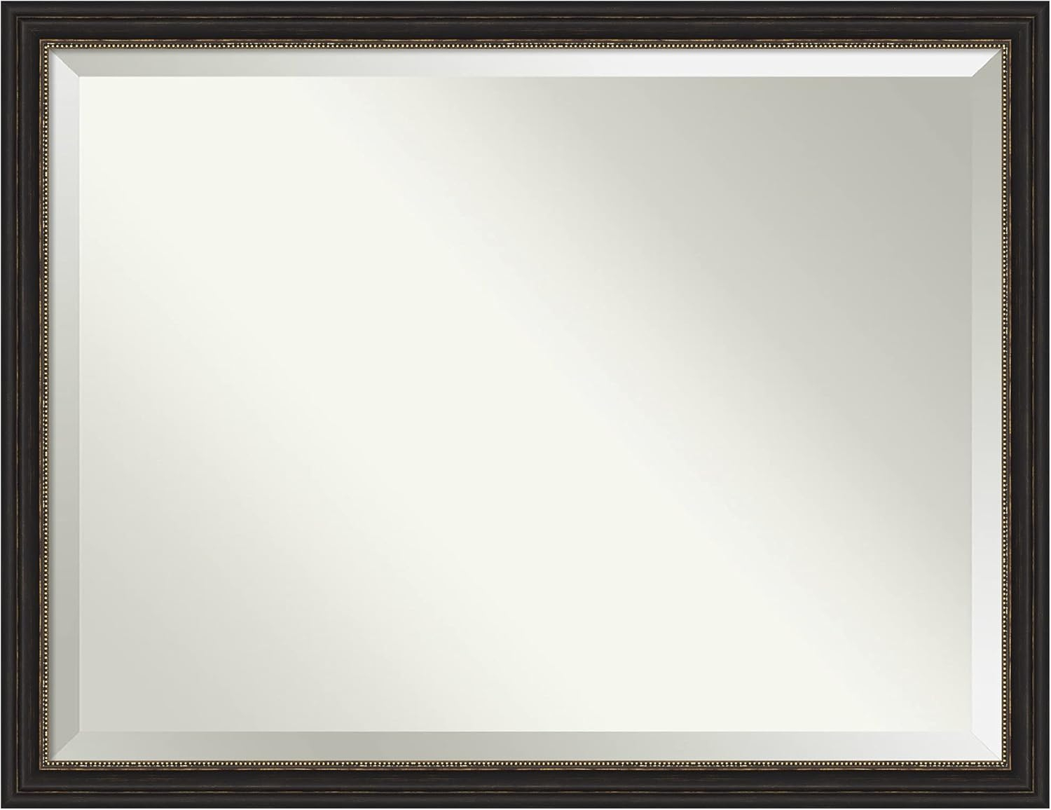 Amanti Art Accent 43.5-Inches x 33.5-Inches Framed Rectangle Bathroom Vanity Mirror ( Burnished Bronze )