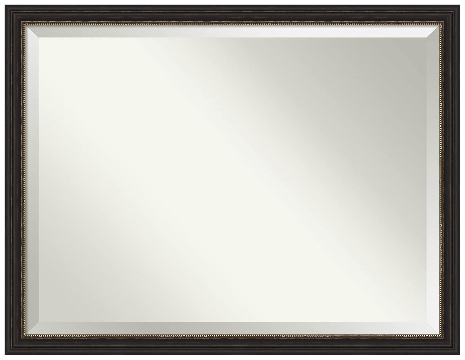 Amanti Art Accent 43.5-Inches x 33.5-Inches Framed Rectangle Bathroom Vanity Mirror ( Burnished Bronze )