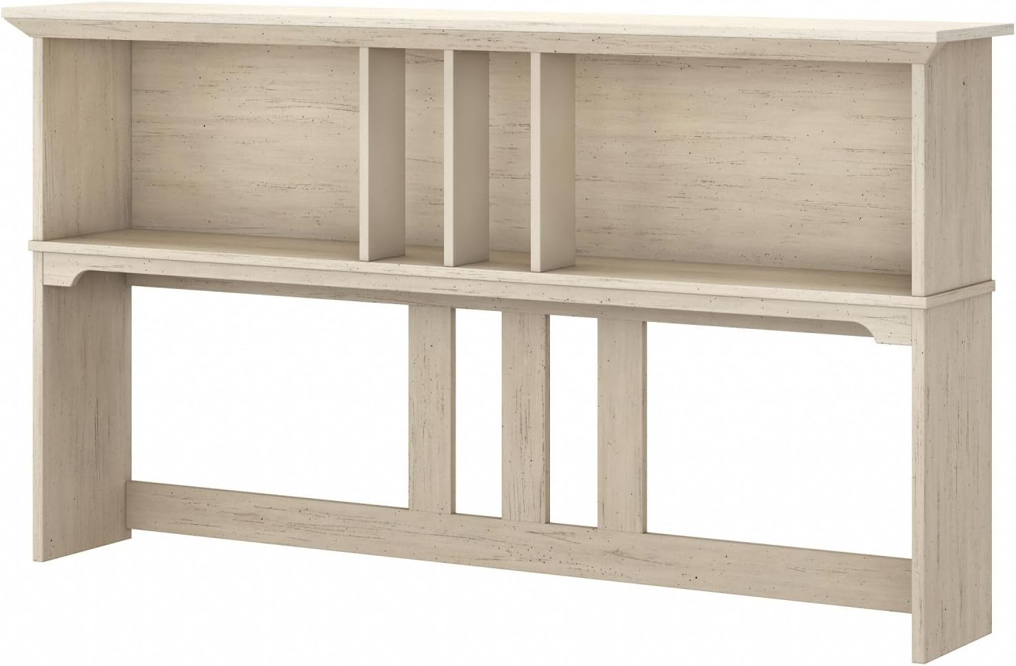 Bush Furniture Salinas Hutch for L Desk, Antique White