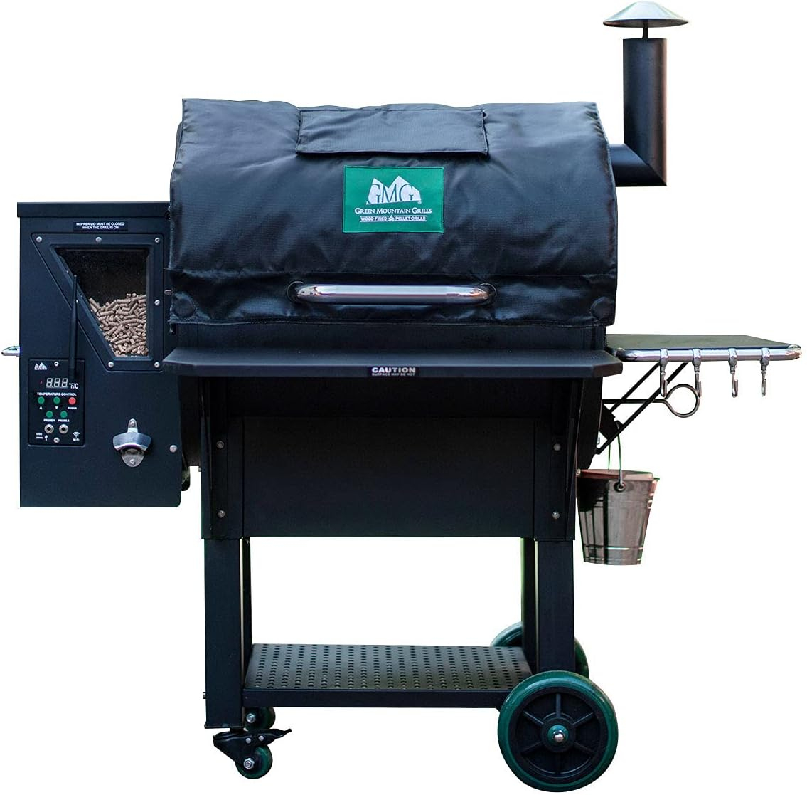 Black Insulated Thermal Blanket for Large Pellet Grills