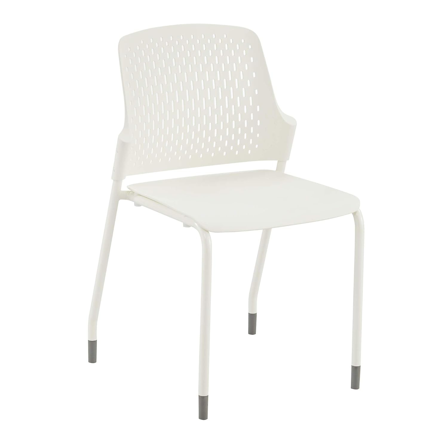 Next Stack Chairs(4) in White - 19.75"L x 19.75"W x 33"H