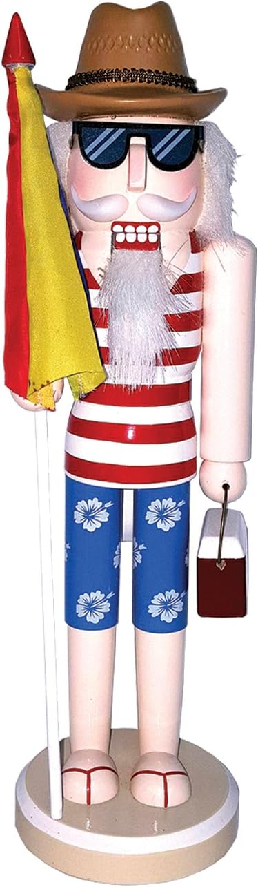 Santa's Workshop 14" Day at the Beach Wood Nutcracker - Multicolor