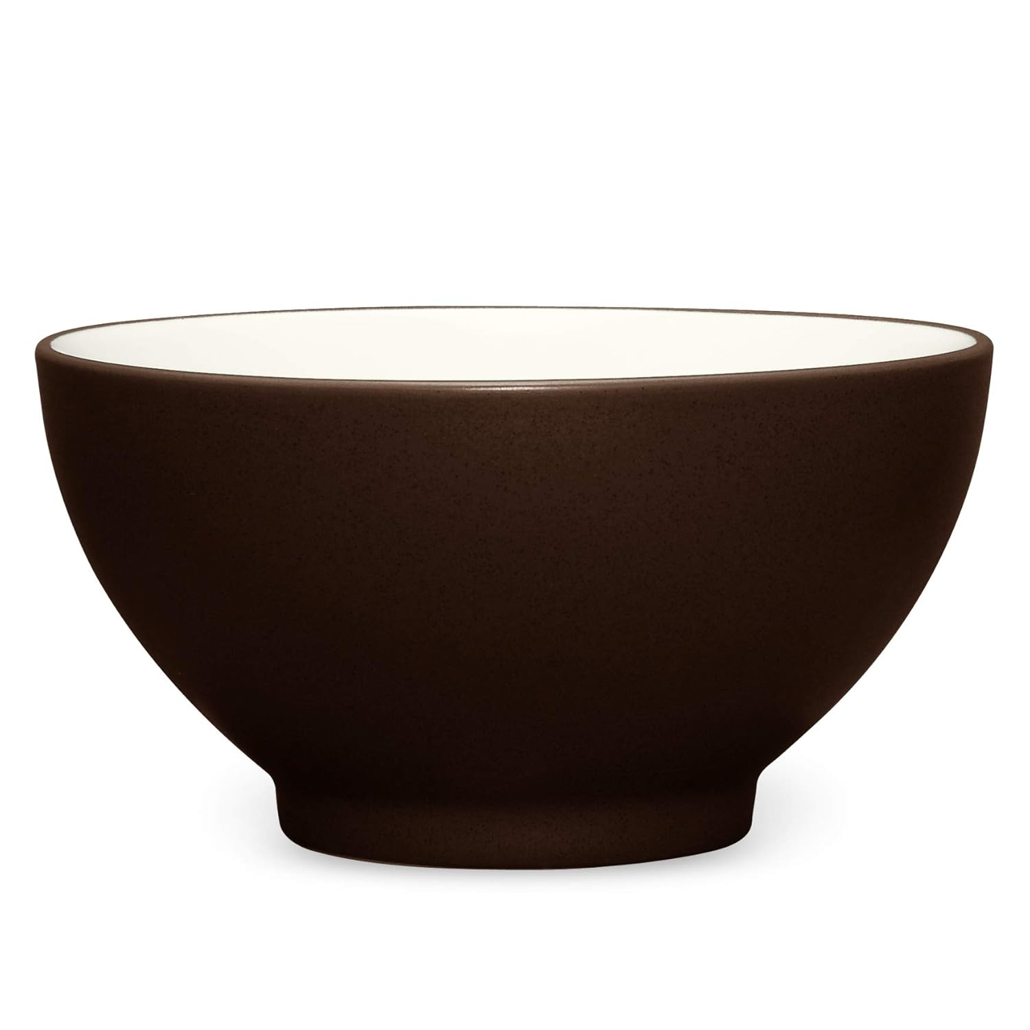 Matte Brown Ceramic Rice Bowls Set of Four