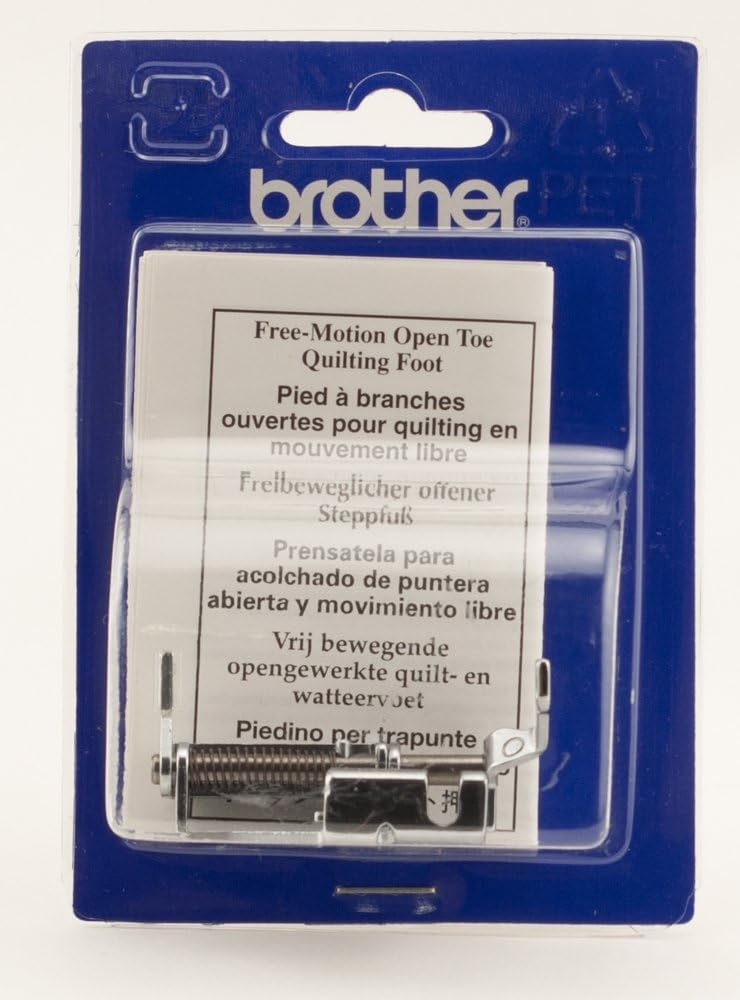 Brother SA187 Metal Free Motion Open Toe Quilting and Embroidery Foot Low Shank
