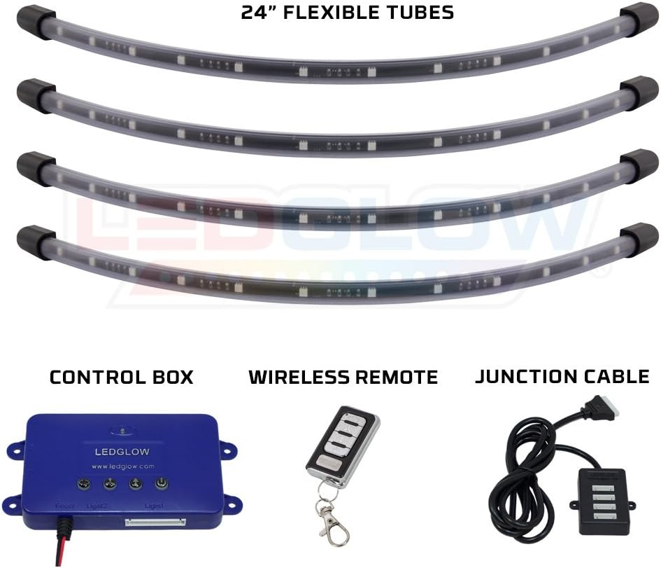 LEDGlow Million Color LED Golf Cart Underbody Underglow Light Kit