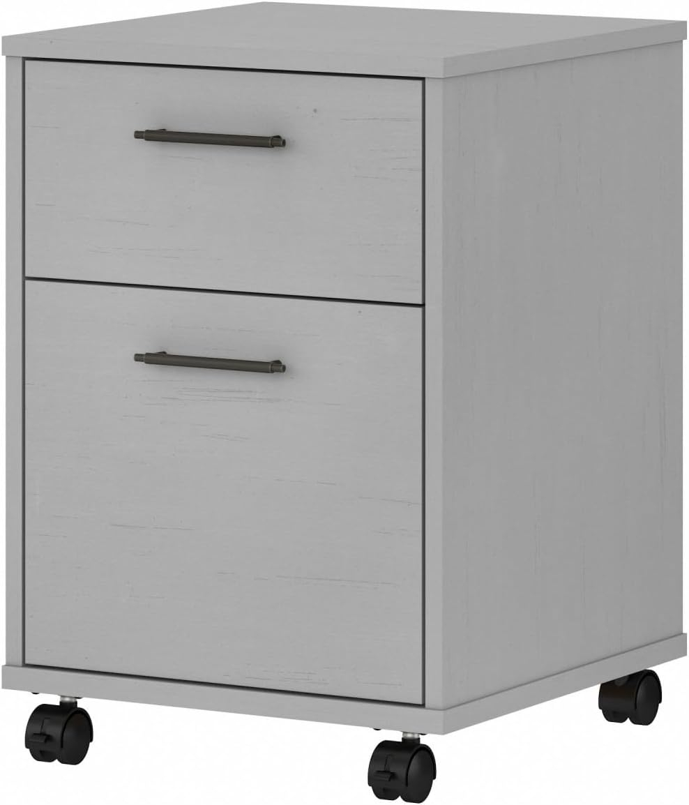 Bush Furniture Key West Mobile File Cabinet, 2 Drawer, Cape Cod Gray