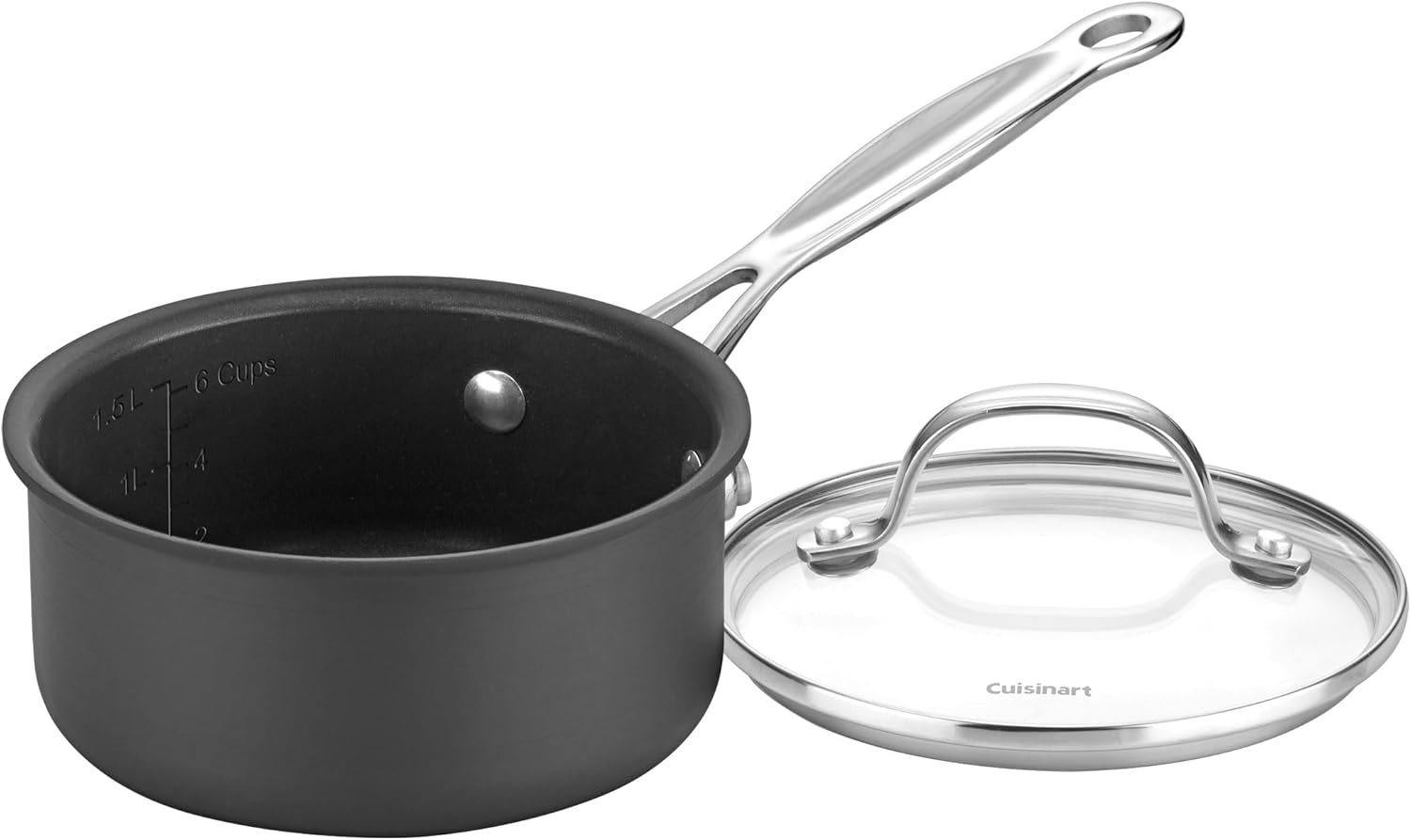 Cuisinart Chef's Classic 2 Quart PURELYCERAMIC™ Non-Stick PFAS-Free Hard Anodized Saucepan, 619C-18