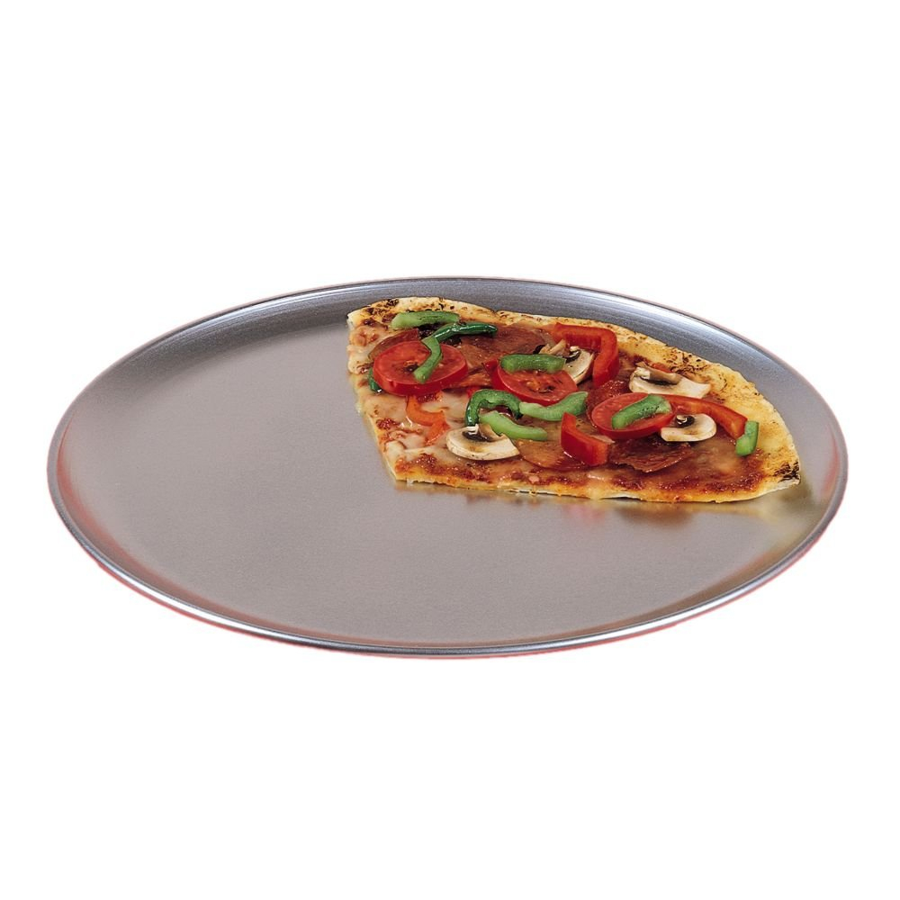 13" Silver Aluminum Round Pizza Pan