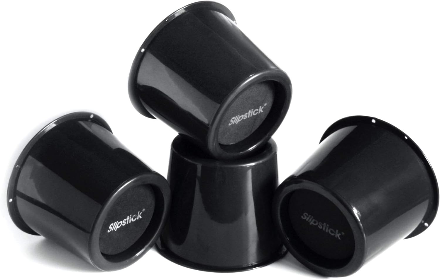 Slipstick CB672 3 Inch Bed Risers/Furniture Raisers with Steel Reinforced Holder Top, Lifts Height 3" (4 Pack)