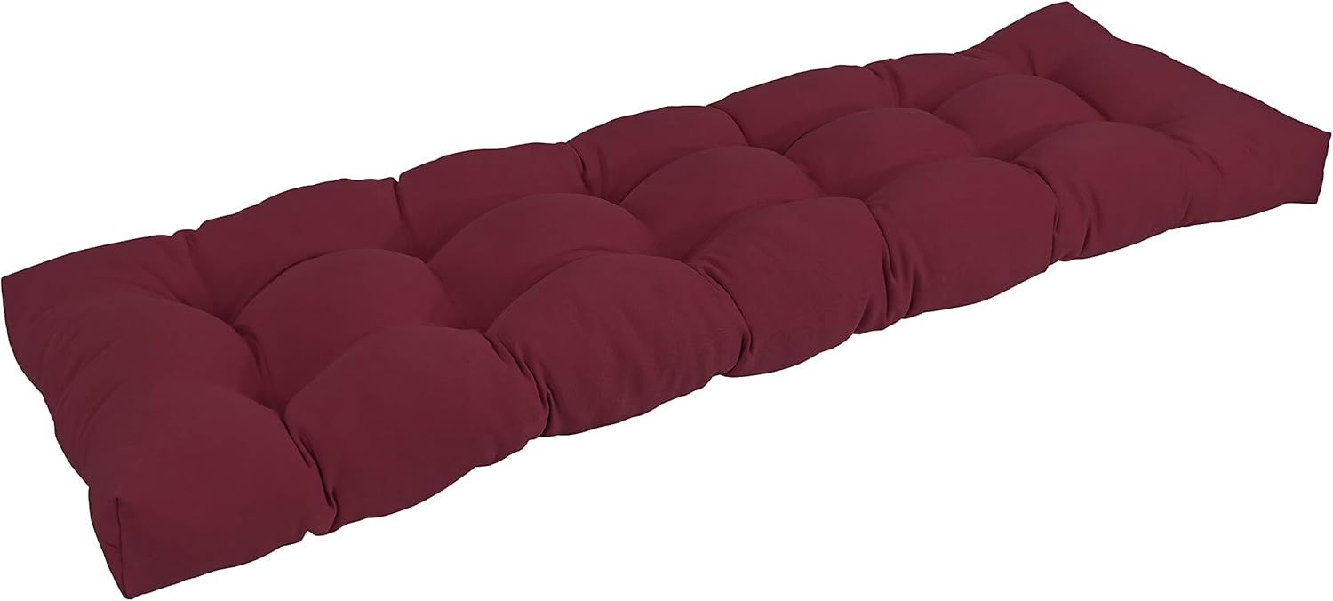 Blazing Needles 55-inch by 19-inch Tufted Solid Twill Bench Cushion