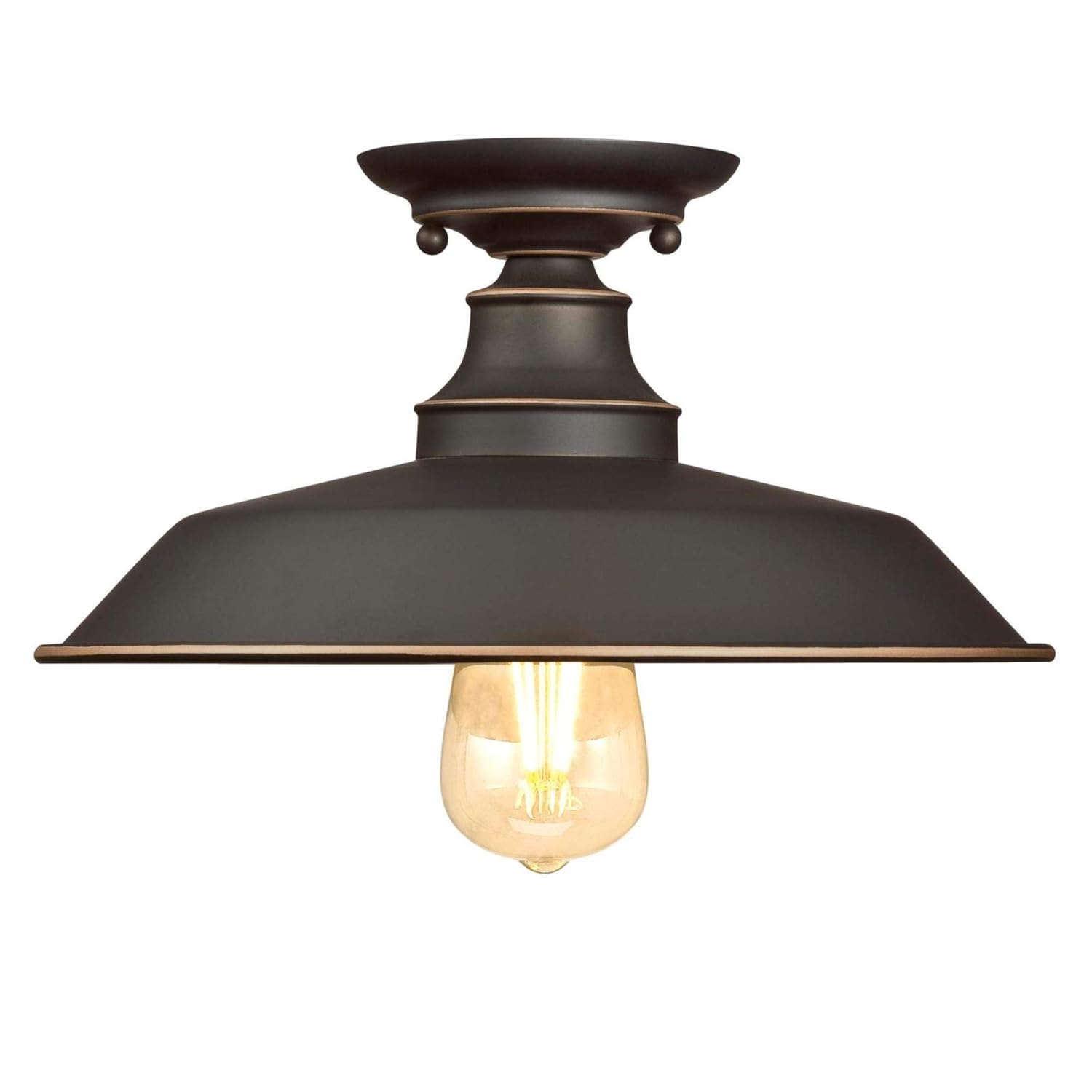 Westinghouse Lighting 6370300 12 in. 1 Light Semi-Flush with Highlights - Oil Rubbed Bronze