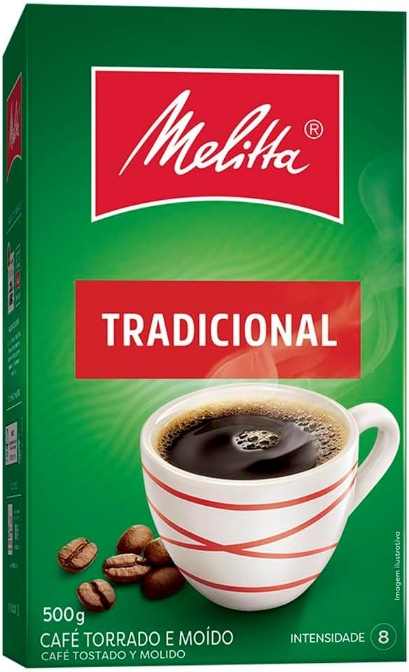 Melitta Traditional Roasted Coffee 17.6Oz | Melitta Café Torrado e Moído Tradicional 500g