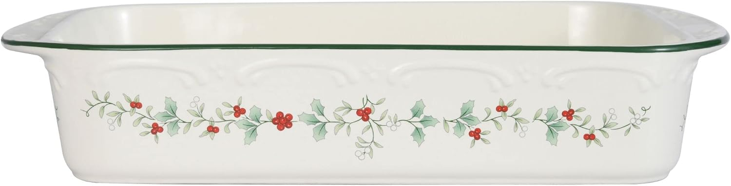 Pfaltzgraff® Winterberry 11X9-inch Stoneware Rectangular Casserole Baker
