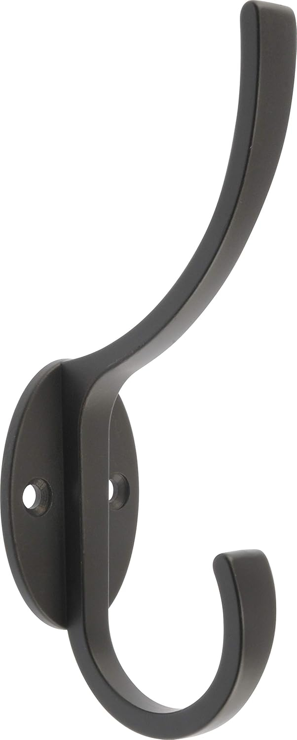 National Hardware Spb1438 Double Prong Coat And Hat Hook - Bronze