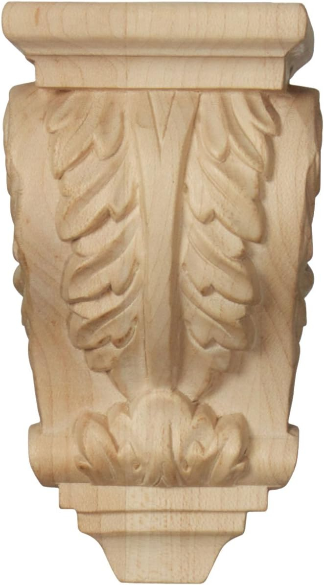 Ekena Millwork 2.25-in x 2.25-in x 4.25-in Unfinished Red Oak Wood Paintable/Stainable Corbel