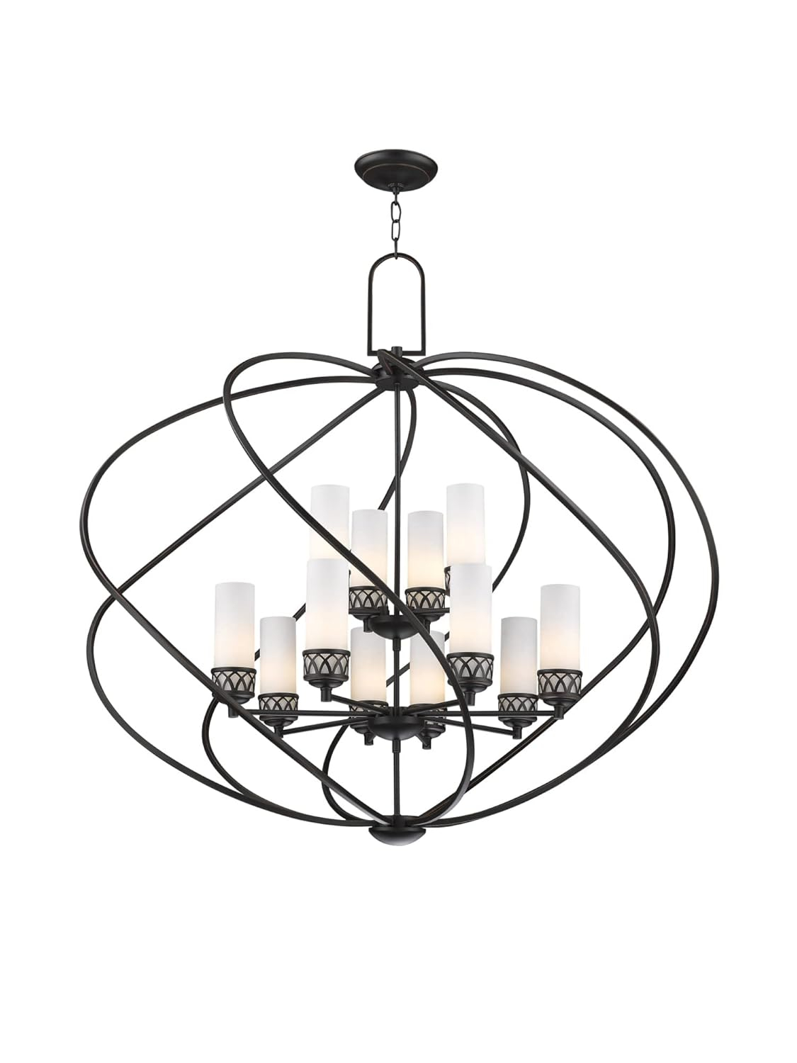 Livex Lighting 47199-67 Westfield 12-Light Foyer Chandelier, Olde Bronze