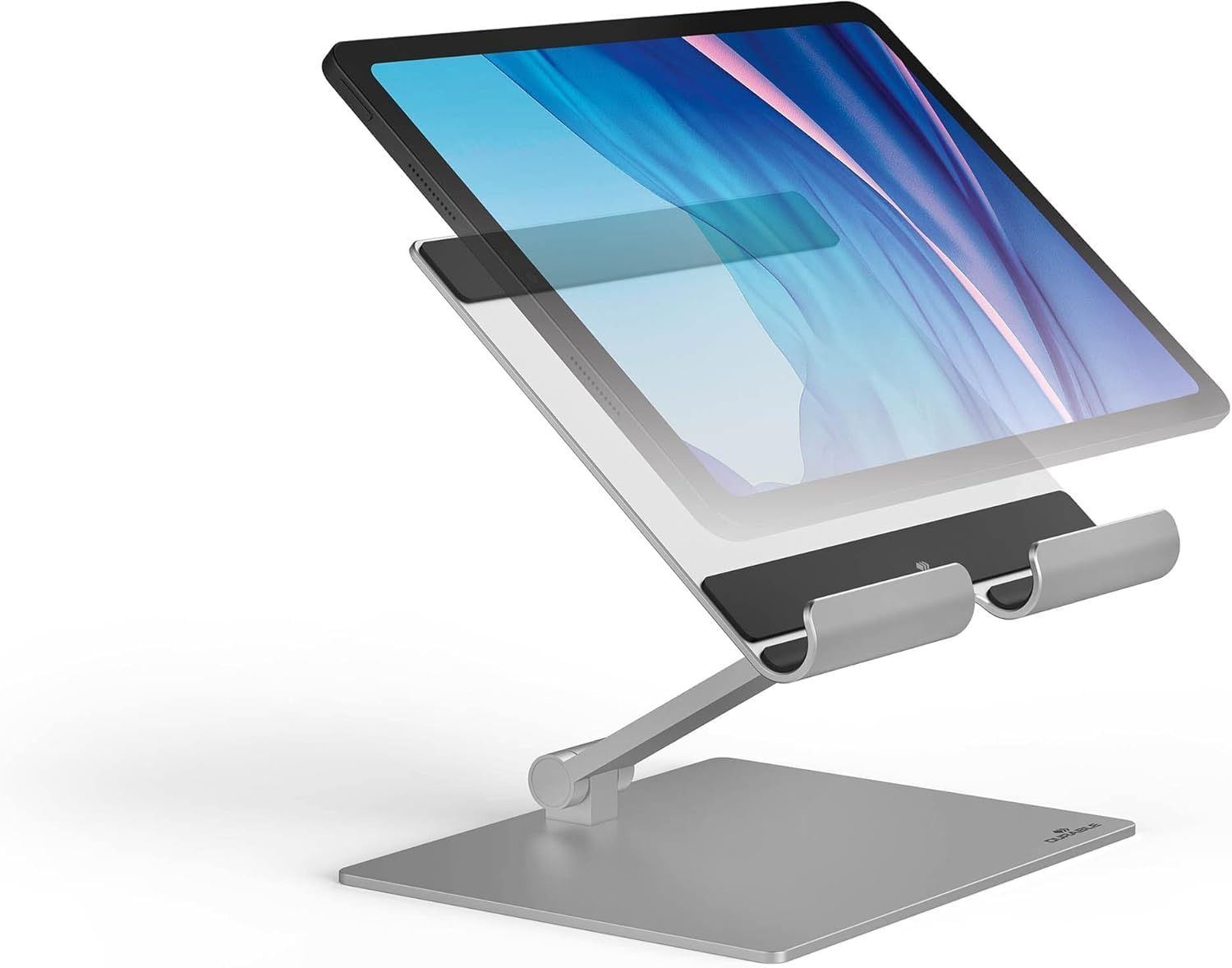Durable Aluminum Tablet Stand for 7" to 13" Tablets and Smartphones - Height and Angle Adjustable for iPad, Samsung, and More - Foldable Kitchen and Desk Holder