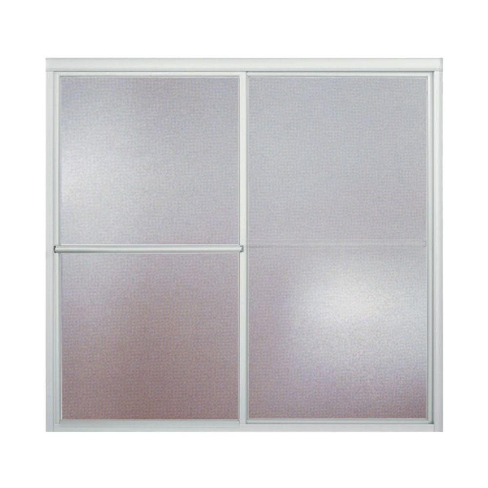Deluxe 59.38" x 56.25" Bypass Bath Door Left to Right Open