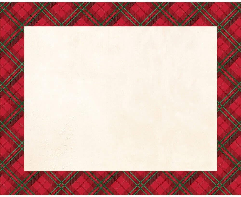 Partypro 325449 Holiday Plaid Placemats